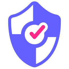 Icono de seguridad digital con candado y escudo